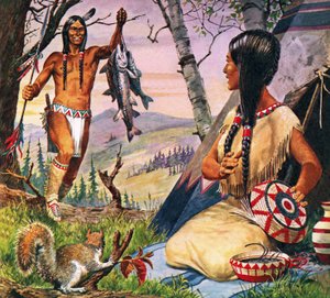 Hiawatha und Minnehaha