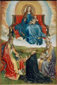 Madonna in der Glorie mit Stifter und den hl. Petrus und Augustinus