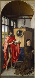 Johannes der Täufer und der Franziskaner Heinrich von Werl, 1437