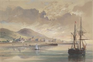 Valentia 1857-1858 zur Zeit der Verlegung des früheren Kabels