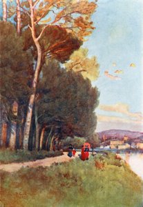 Ein beliebter Spaziergang entlang des Flusses in den Cascine