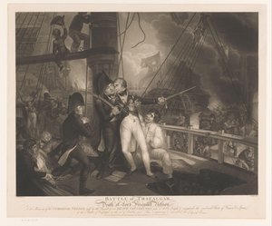 Schlacht bei Trafalgar mit dem Tod von Horatio Nelson