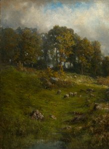 Eine Weide am Hang, spätes 19. - frühes 20. Jahrhundert von Robert Crannell Minor