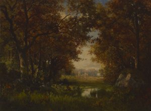 Szene im Wald von Fontainebleau