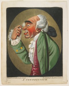 Ein Kenner, aus Ein Buch der Köpfe, 1795 von Robert Dighton
