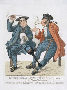 Beschreibung der Schlachten zu Land und zu Wasser, in zwei Bänden, von der Königlichen Bibliothek von Greenwich und Chelsea