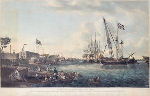 Ansicht der königlichen Werft in Deptford, ca. 1789