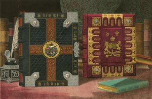 Bibeln präsentiert von der Universität Cambridge und vom Komitee der Britischen und Ausländischen Bibelgesellschaft