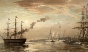 Die königliche Yacht vor Margate, 5. März 1863