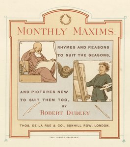 Titelseite der Monatlichen Maximen von Robert Dudley