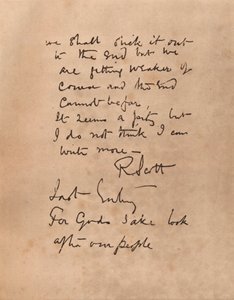 Die letzte Seite von Captain Scotts Tagebuch, 1912 1935