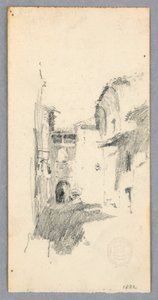 Zeichnung, Straßenszene, 1882 von Robert Frederick Blum