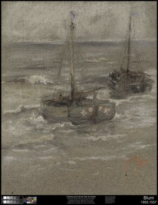 Fischerboote vor Anker, 1884 von Robert Frederick Blum
