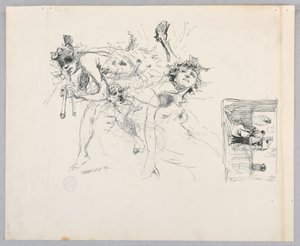Studie für eine tanzende Frau, „Stimmungen zur Musik“, Mendelssohn Glee Club, New York, NY von Robert Frederick Blum
