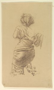 Studie für eine kniende Frau, "Vintage Festival," Mendelssohn Glee Club, New York, NY von Robert Frederick Blum