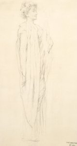 Studie einer drapierten weiblichen Figur für das Wandgemälde 
