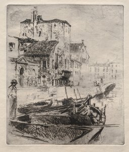 Venezianischer Kanal und Boote, Nr. 8, 1800er Jahre