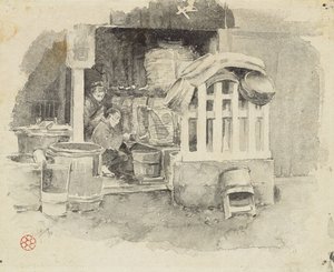 Wo Sake verkauft wird, 1890