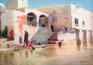 Eine Moschee am Wasser in Menzala