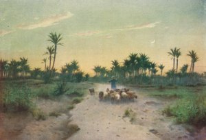 Im Land Goshen - Abend, ca. 1880, 1904