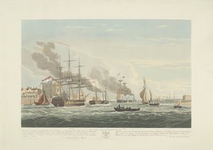 Abfahrt von zwölf niederländischen Handelsschiffen aus dem Hafen von Portsmouth, 1833 (Platte 2)