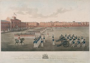 Szene der Honourable Artillery Company, City Road, Finsbury, Islington, London, 1829