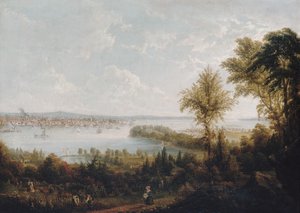 Blick auf die Bucht und Stadt New York von Weehawken von Robert Havell