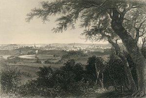 Stadt Baltimore, vom Druid Hill Park, 1874 von Robert Hinshelwood