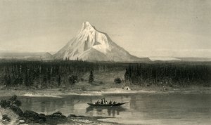 Mount Hood, vom Columbia, 1872