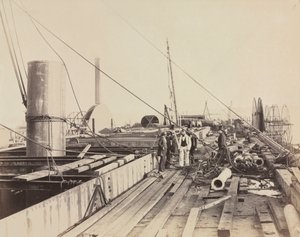 Deckszene der Great Eastern, 1857
