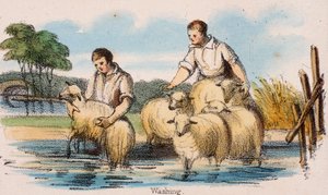 Wäsche, ca. 1845