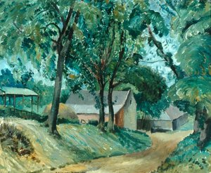 Ein Cotswold-Bauernhof, ca. 1934-35 von Robert Kirkland Jamieson