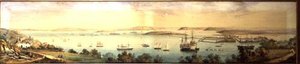 Ein Panoramablick auf die Bucht von Cork