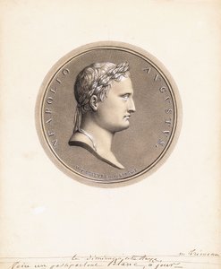 Kaiser Napoleon I., im Profil nach rechts - Ein Entwurf für eine Medaille