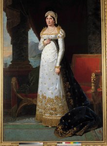 Ganzkörperporträt von Laetitia Bonaparte (Letizia Maria Ramolino) (1750-1836), Madame Mère Gemälde von Robert Lefèvre (1755-1830) 1813. Versailles, Musée du Château von Robert Lefevre