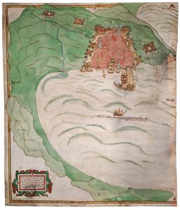 Karte der Bucht von Algier