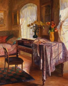 Ein Innenraum mit Klavier von Robert Panitzsch