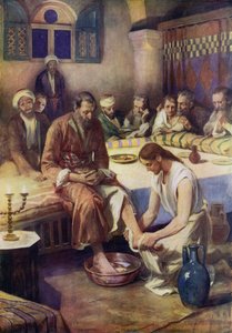 Jesus wäscht den Jüngern die Füße