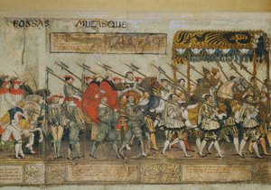 Kavalkade zur Feier der Krönung von Kaiser Karl V. in Bologna