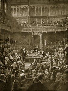 Gladstone stellt das Home-Rule-Gesetz vor, Februar 1893 von Robert Ponsonby Staples