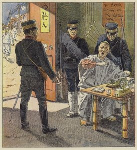 Die Japaner übernehmen die Kontrolle über die Telegrafenleitungen