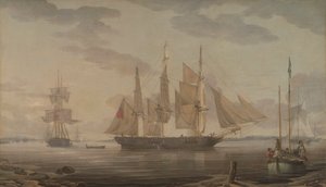 Schiffe im Hafen von Robert Salmon