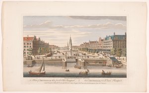 Ansicht der Oudeschans in Amsterdam vom IJ aus gesehen von Robert Sayer