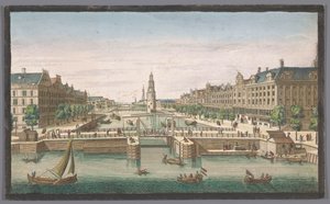 Ansicht der Oudeschans in Amsterdam vom IJ aus gesehen von Robert Sayer