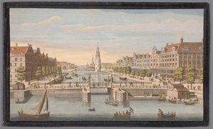Ansicht der Oudeschans in Amsterdam vom IJ aus gesehen Holland (Serie) von Robert Sayer
