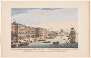 Ansicht des Zollhauses an der Themse in London (Londen)