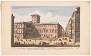 Blick auf den Palazzo Venezia in Rom