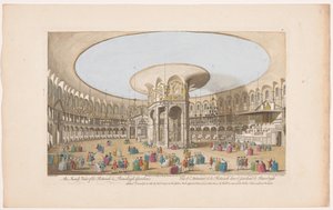 Ansicht des Inneren der Rotunde in den Ranelagh Gardens in London von Robert Sayer