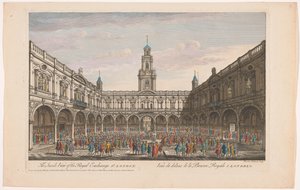 Blick auf das Innere der Royal Exchange in London von Robert Sayer