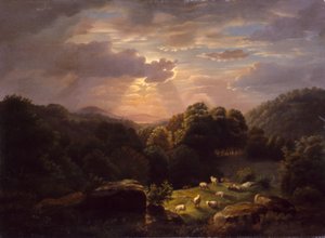 Landschaft mit Schafen, n.d.